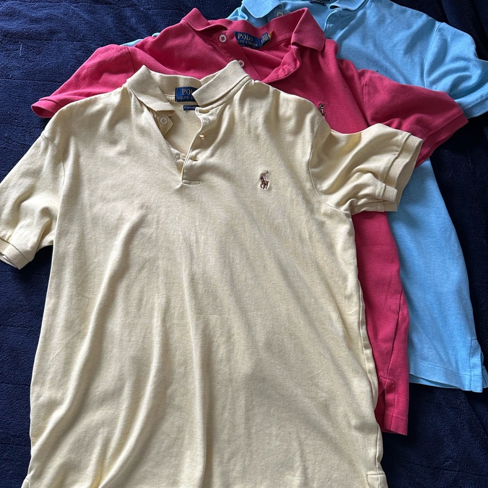 COPY - Polo Ralph Lauren Polo Shirt Trio - Yellow, Red, Blue